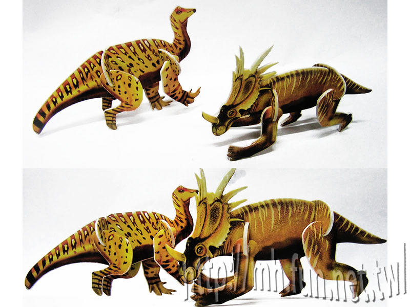 【常田 EZ GO】DIY 恐龍模型 (6~8混版) 3D 立體拼圖 泡棉紙板拼圖 8款12入/60元