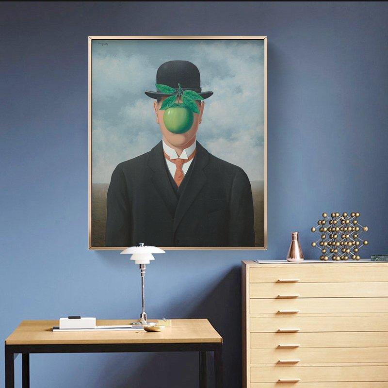 C - R - A - Z - Y　Magritte Rene 馬格利特掛畫 比利時 荷蘭 藝術 設計 超現實主義作品畫
