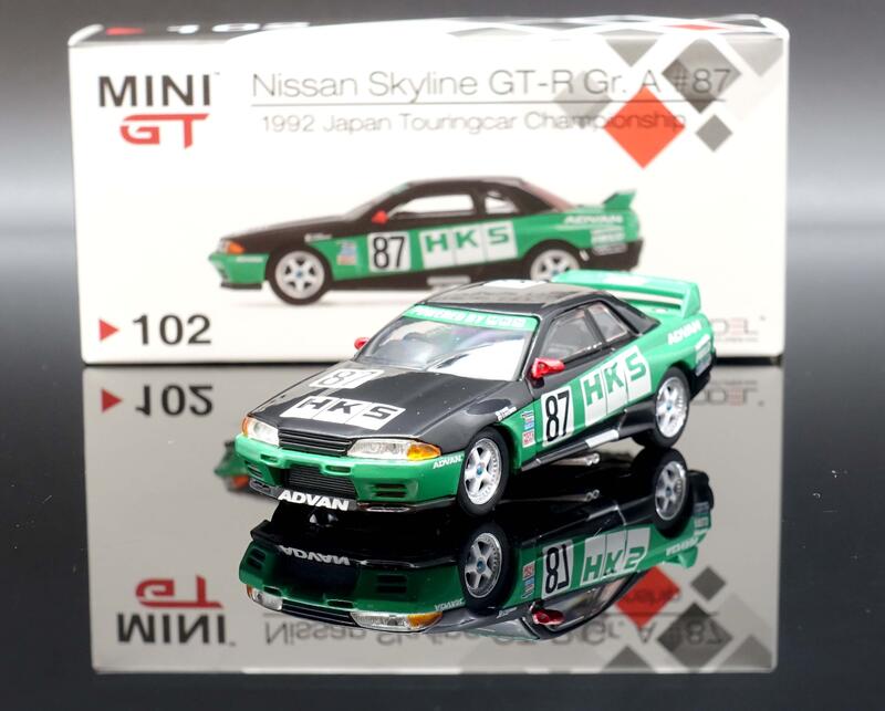 【M.A.S.H】現貨特價  Mini GT 1/64 Nissan GT-R R32  #87 HKS 1992 右駕