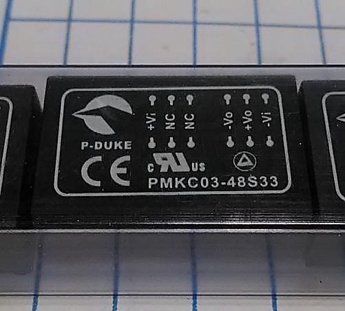 P-DUKE PMKC03-48SS33 36-75 VDC to 3.3 VDC 600mA Isolated Regulated 3 WATT Modular DC/DC Converters DIP 電源模塊 