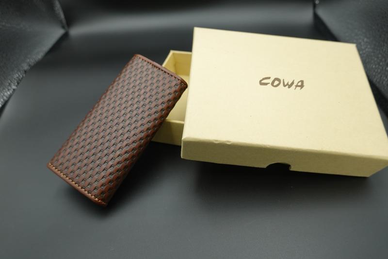 全新COWA編織紋鑰匙包