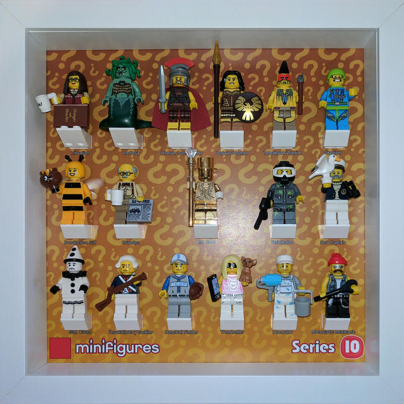 lego 人偶 相框 底板 Series 10 Minifigures 71001