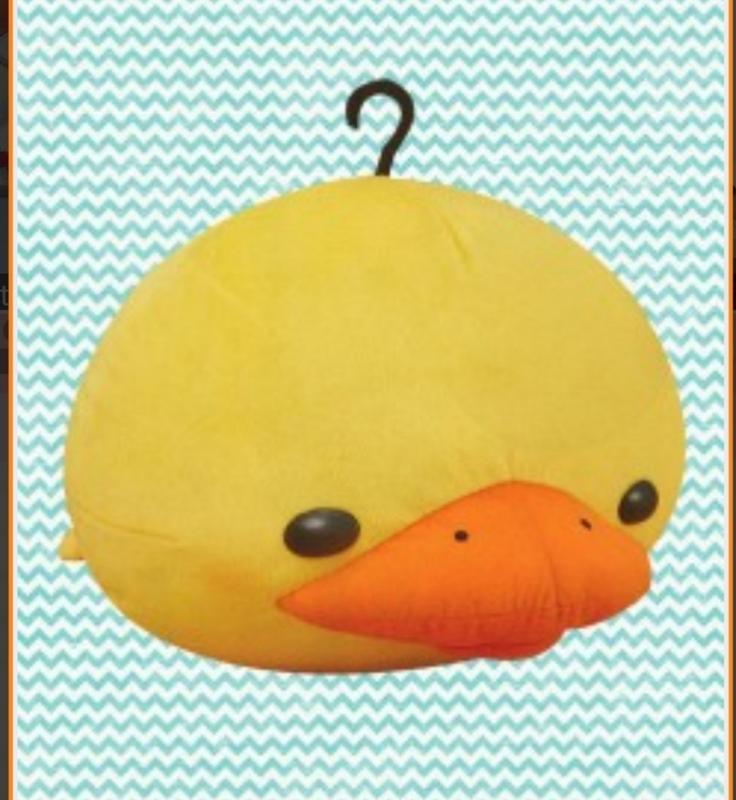 15-日本正版景品 黃色小鴨 趴趴鴨，長約53cm