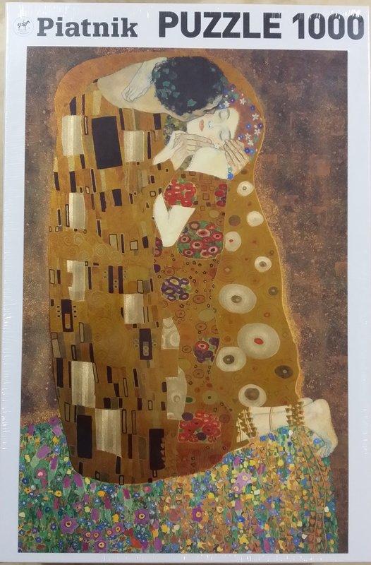奧地利製造 Piatnik Klimt  The Kiss  Metallic 克林姆  吻 金箔 拼圖 1000片