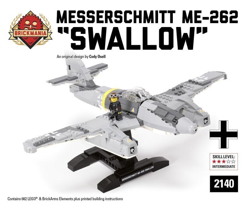代訂[正版Lego樂高/Brickmania設計出品]二戰德軍 Messerschmitt Me-262 噴射戰鬥機