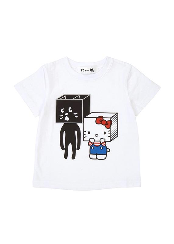 Ne-net にゃー x HELLO KITTY 男性 t-shirt