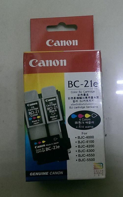 canon bc-21e 彩色及黑色(含噴頭)