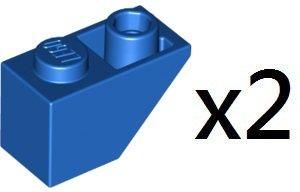 LEGO Blue Brick inverted Slope 2x1 45度樂高藍色倒反斜面磚兩個 366523