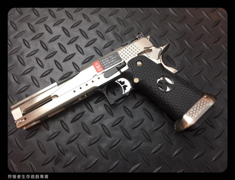 【狩獵者生存專賣】AW CUSTOM HI-CAPA 6吋金剛龍 全金屬瓦斯短槍-銀色