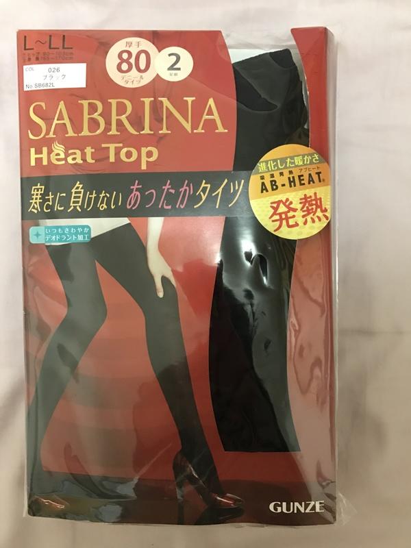 ◎日本製◎GUNZE 郡是 SABRINA 吸濕發熱 80丹尼 褲襪  發熱襪