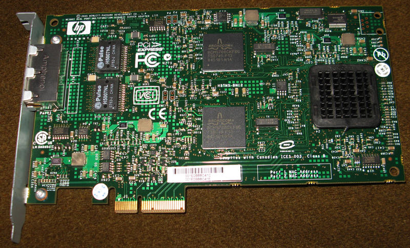 【Monster】  HP NC380T PCI Express Dual Port Multifunction 網路卡