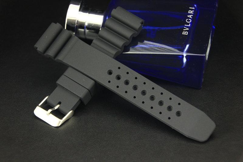 20mm 高質感透氣蛇腹式矽膠錶帶，替代原廠貨citizen星晨seiko精工diver潛水錶適用