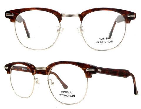 NYChic 原廠正品美國製造SHURON Ronsir ZYL 眉框眼鏡半框鏡架復古董