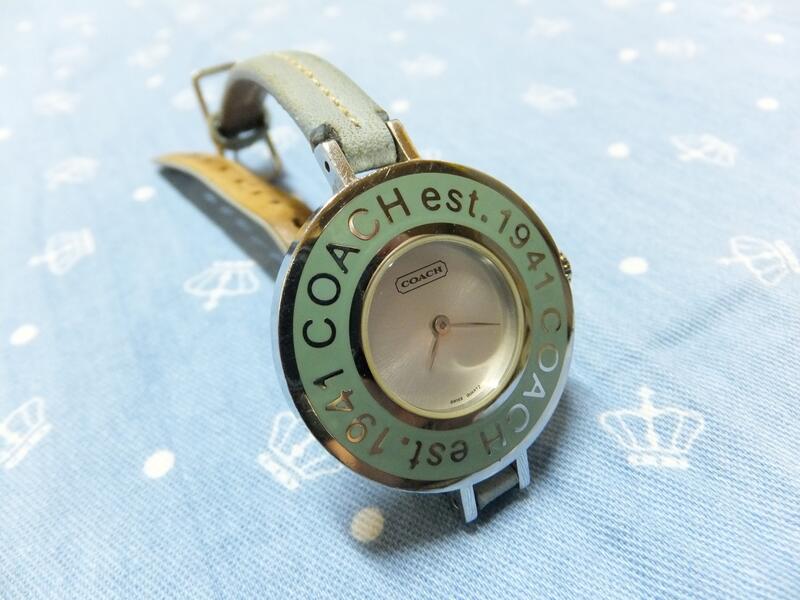 保證真品 ~ COACH 腕時計 Tiffany Blue 蒂芙尼藍 石英錶