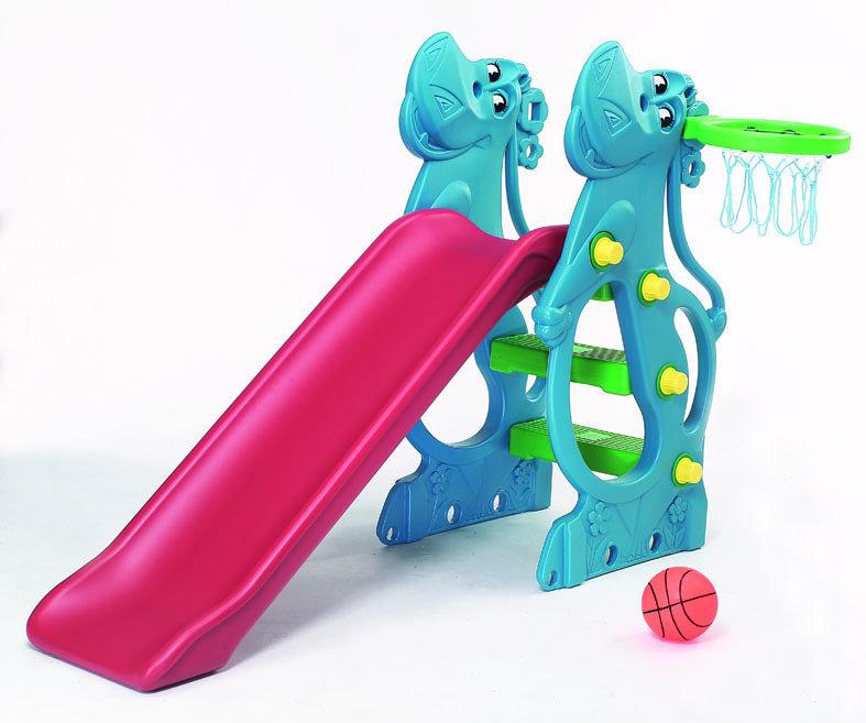 【W先生】 親親 SL-12R 河馬溜滑梯 (二次料/藍) 籃框 兒童 溜滑梯 台灣製造 ST安全玩具 免運