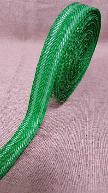 『 永富 』23mm (7/8英吋) 綠色雙邊斜紋 包邊 織帶 台灣製造,另有 織帶車縫,織帶加工 (另有粉紅色)