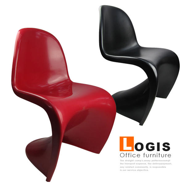 2張免運~設計家具 s形椅 造形椅 美人椅 餐椅 會客椅 休閒椅 洽談椅 造型餐椅 造型LOG-503