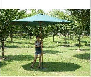 COZY-2.7米直徑8股 戶外遮陽傘庭院傘戶外傘太陽傘木制中柱傘