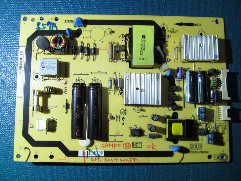 拆機良品  聲寶  SAMPO  EM-32VT2108D 液晶電視  電源板    NO.32