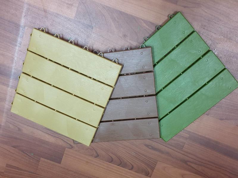 (含稅)Jeremy雜貨 木紋排水板 排水板 陽台 造景 仿木紋地板 塑膠地板 DIY止滑板 陽台美化 隔水墊