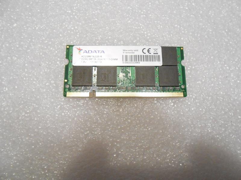 威剛 ADATA DDR2 667 2G （3）筆電記憶體 【原廠終身保固】