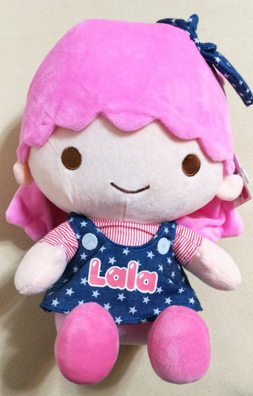 KiKi LaLa Sanrio 雙子星大玩偶 三麗鷗 全新 正版 12吋 吊帶褲 全新雷標 絨毛娃娃