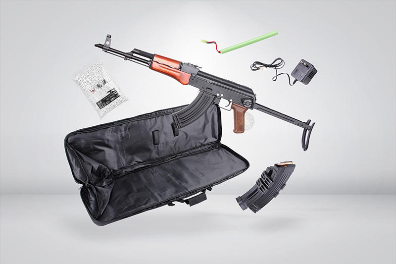 RST 紅星- 入門特惠 DIBOYS RK-AKMS 電動槍(含槍袋+電動彈匣+BB彈+電池+充電器) BY-010B
