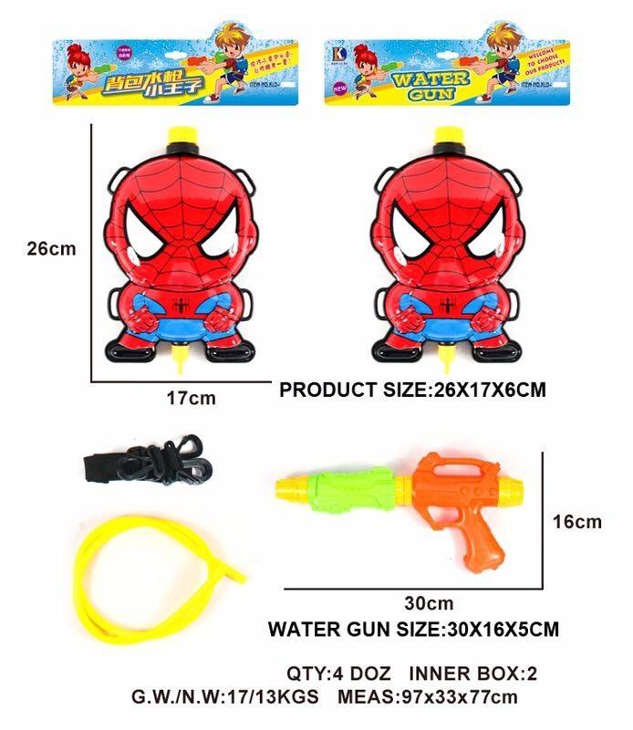 小猴子玩具鋪~炎炎夏日來玩水~12吋Q版蜘蛛俠造型背包水槍 兒童加壓式水槍氣壓式~105元/款