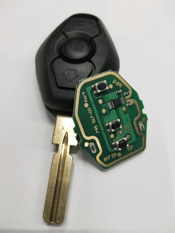 BMW 遙控器 機板 鑰匙 315 MHz不帶晶片 盾型  凹柄型  適用E34 E38 E39 E46 E53 E60