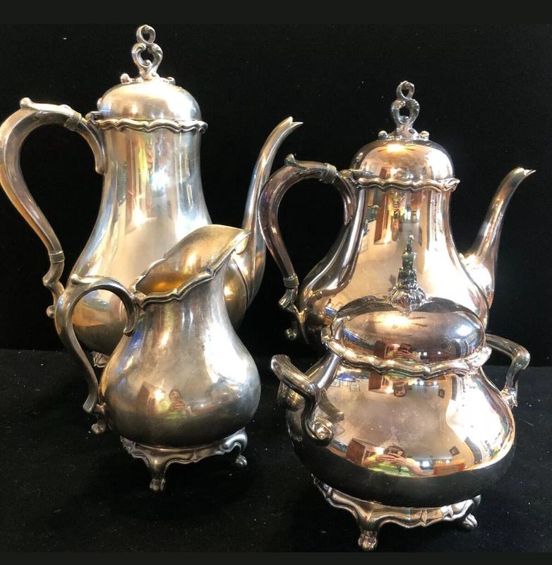 433高檔英國鍍銀壺組 Vintage Silverplate Ornate teapots （皇家貴族精品）