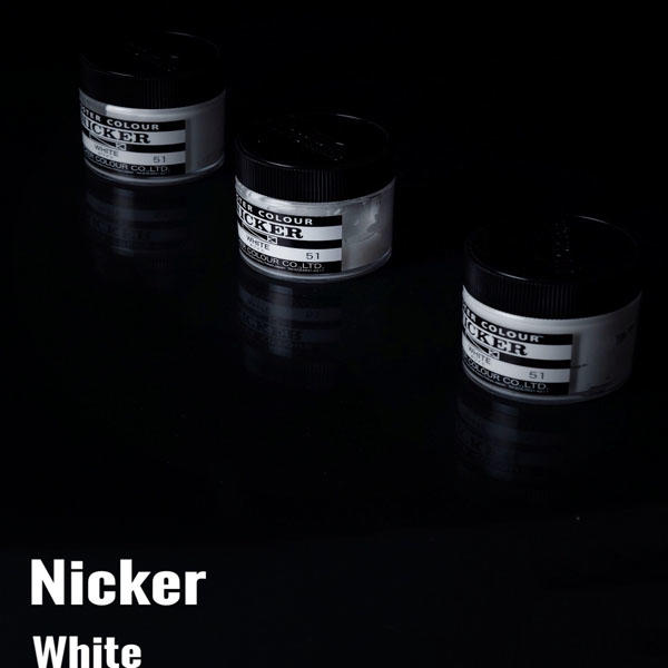 日本nicker 不透明水彩 51號色52號色 白色 高光白