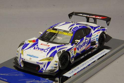 名車館】1:43 EBBRO 45379 VivaC 86 MC SUPER GT GT300 2016 Champi