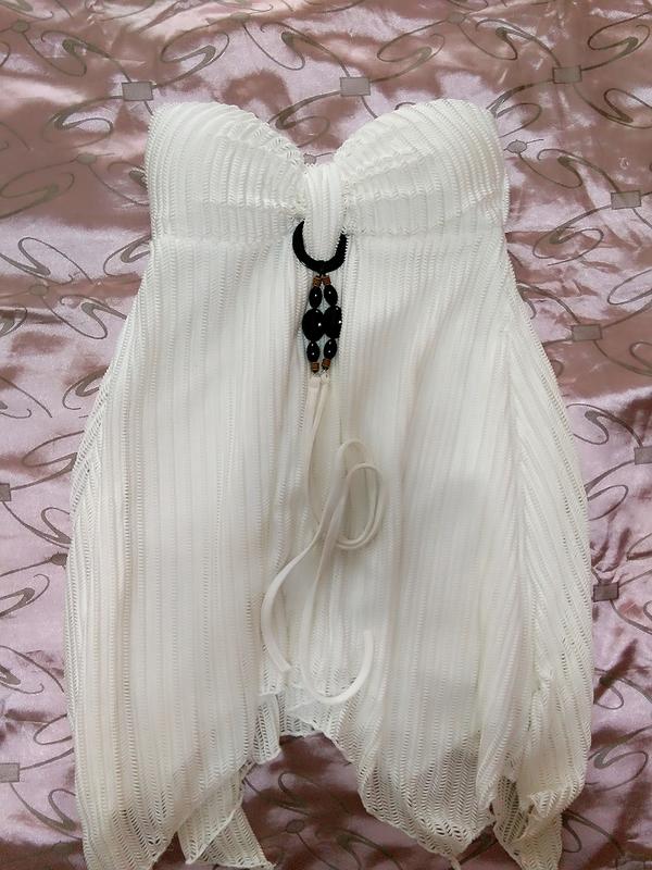 白色針織性感小洋裝．上衣~含運200元