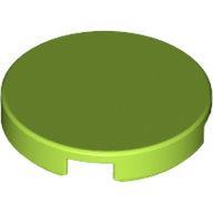 【積木樂園】樂高 LEGO 6092766 Lime Tile Round 2x2 萊姆綠 圓形 平滑板 G522