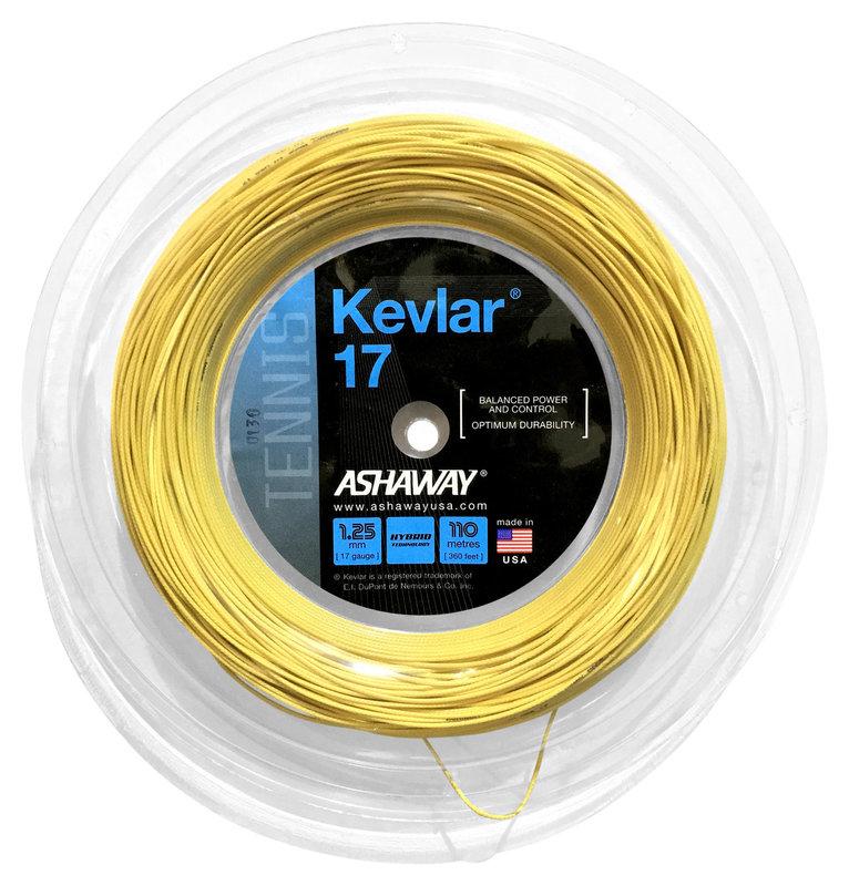 總統網球*(自取可國旅卡) ashaway kevlar 17 美國製 網球線 6米 散裝線