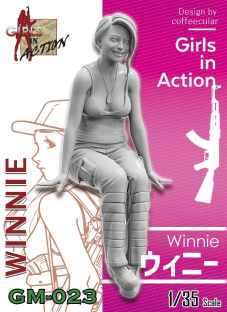 *補貨中預購*Tori GM-023Winnie1/35女兵時裝造型人物模型 GK手辦 人形軍模,情景模型搭配