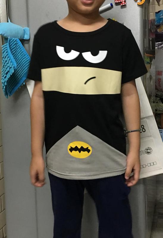 全館滿699免運【MONKEY BABY 】蝙蝠俠披風可拆造型T恤(900113)