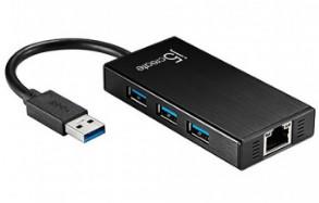 【小林電腦】j5create 凱捷 JUH470 USB3.0 多功能 擴充卡 (Giga Lan+3 Port集線器)
