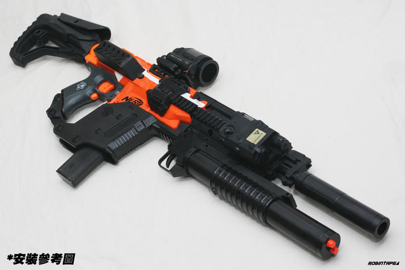 NERF 工匠KRISS Vector短劍套件 黑色 殲滅者專用(生存 改裝 子彈 球彈 玩具