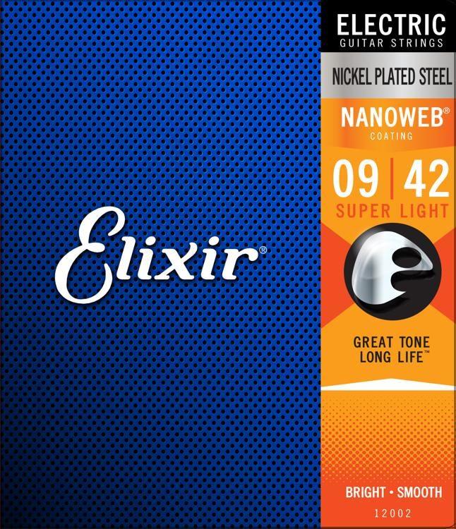 【又昇樂器.音響】ELIXIR 09-42 電吉他弦 NANOWEB 奈米包覆塗層 12002