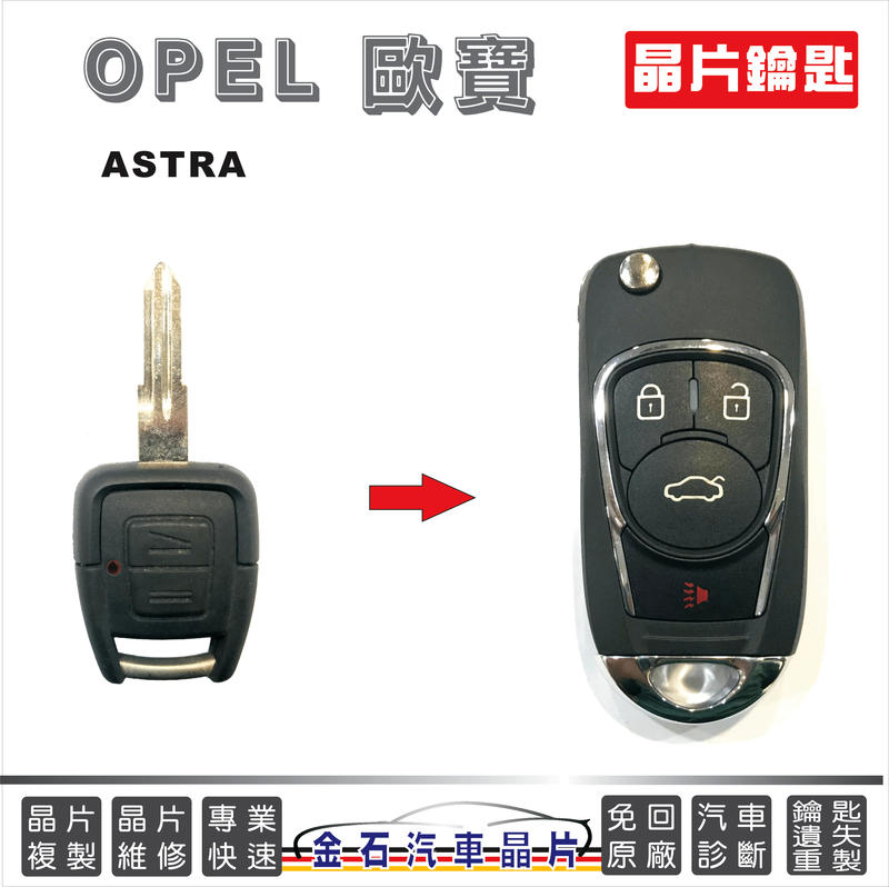 OPEL 歐寶 ASTRA 升級 鑰匙拷貝 晶片 車鑰匙 配鑰匙 鎖匙