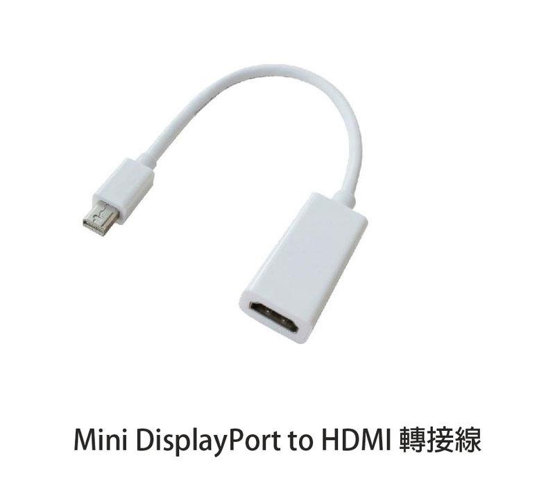Mini DisplayPort to HDMI 轉接線 轉接頭 傳輸線 MacBook Pro Air DP 視訊傳輸