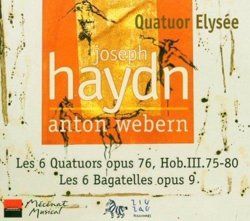 {古典/發燒}(ZZT) Quatuor Elysee / Haydn : String Quartets op.76 nos 1-6 ; Webern : 6 Bagatelles for String Quartet (2CD)