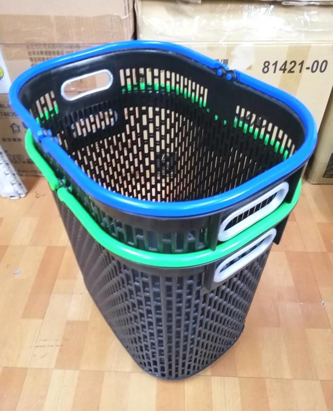 台灣製造 黑皮洗衣籃 E-009-1【80001631】洗衣籃 衣服收納 衣物收納《八八八e網購