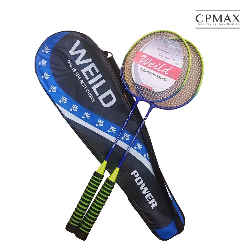 CPMAX 鋁合金羽毛球拍 金屬烤漆雙色拍 兩支袋裝 訓練羽毛球 羽毛球 羽毛球拍 初學者羽毛球拍 輕量新款 【M33】
