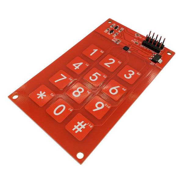 [IOTGOGO商城] MPR121 電容觸控板模組  3×4 12按鍵 3.3V或5V邏輯 51代碼 提供教材/代碼