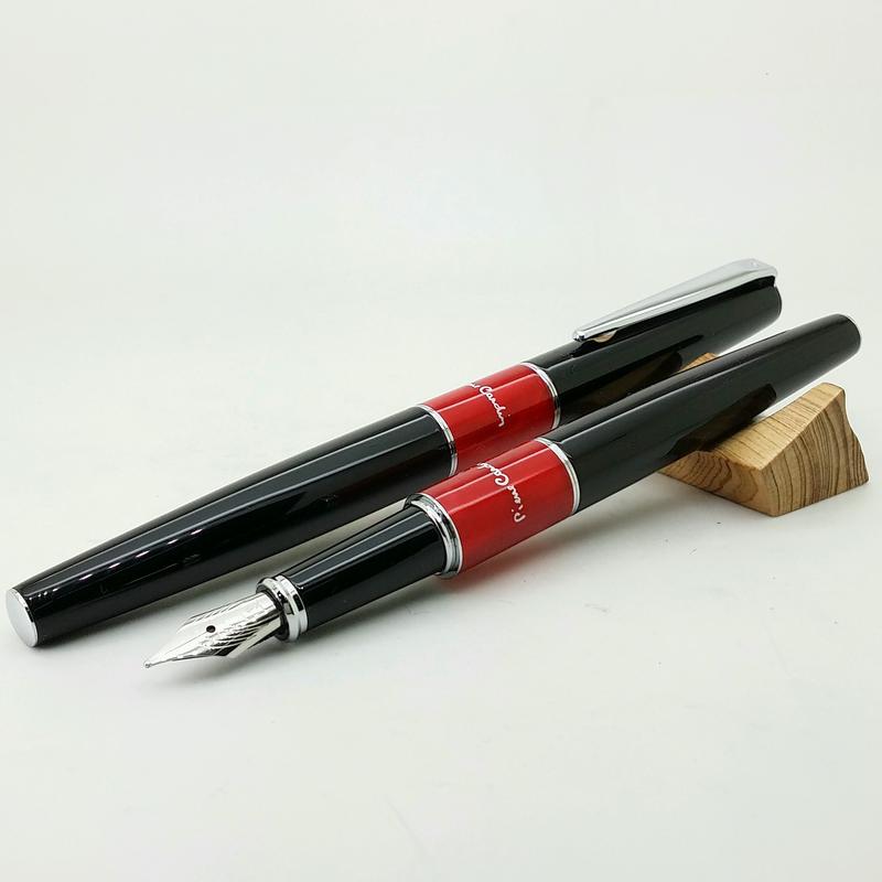【鋼筆人】法國 皮爾卡登 Pierre Cardin Libra系列 黑桿紅配色 鋼筆