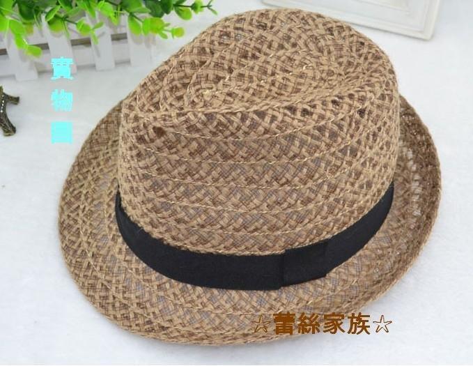 韓版夏天帽子麻料縷空透氣爵士帽草帽沙灘帽時尚必備