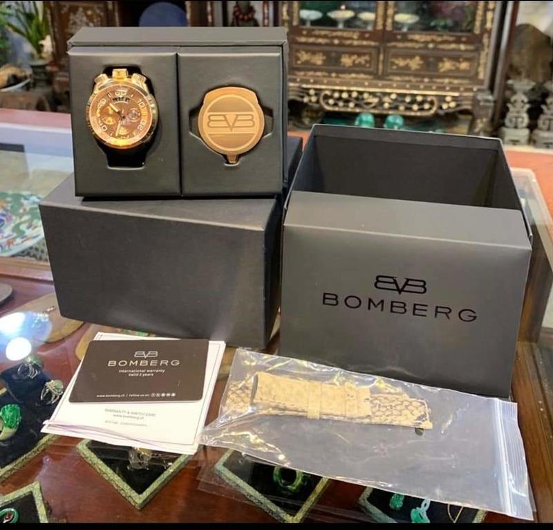 已售出~BOMBERG 炸彈錶 BOLT-68 全球限量金手錶- 45mm僅此一支 不玩錶了五折釋出 愛錶人士歡迎議價