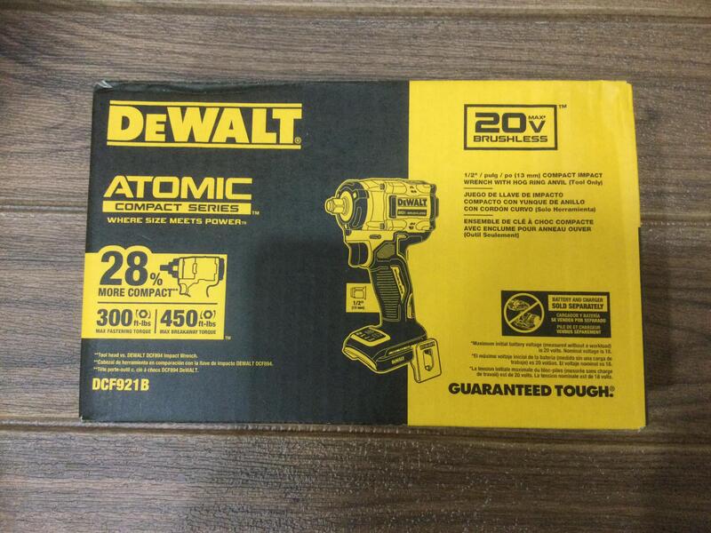 現貨得偉 原廠DEWALT DCF921 20V 無碳刷新款 4分頭電動扳手